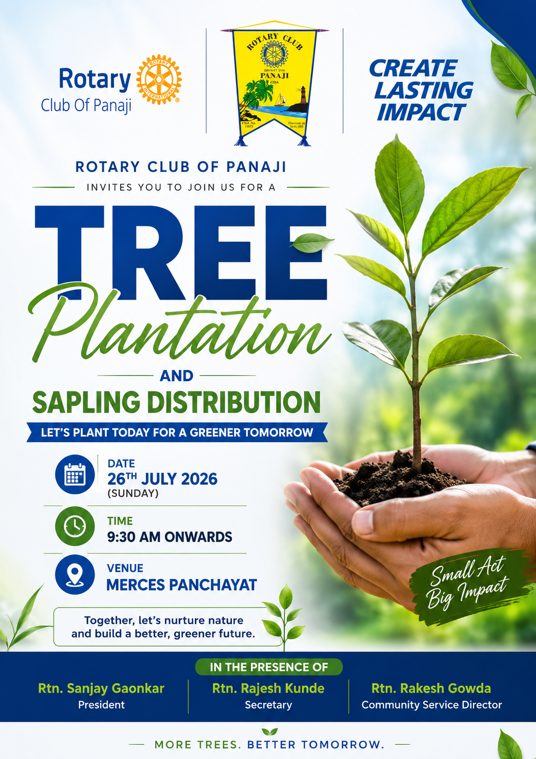 Tree Plantation & Sapling Distribution